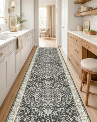 OLANLY 2x10 Washable Runner Rug, Soft Non Slip Carpet for Hallway Kitchen by OLANLY