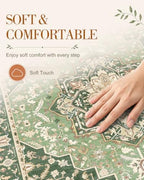 OLANLY 10x12 Washable Area Rug, Soft Non Slip Carpet for Living Room - Image 4