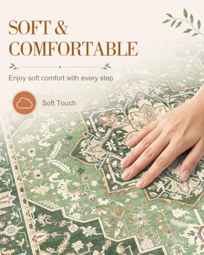 OLANLY 10x12 Washable Area Rug, Soft Non Slip Carpet for Living Room - Image 4