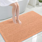 OLANLY Large Bathroom Rugs 47x32, Extra Soft Absorbent Chenille Bath Rugs by OLANLY
