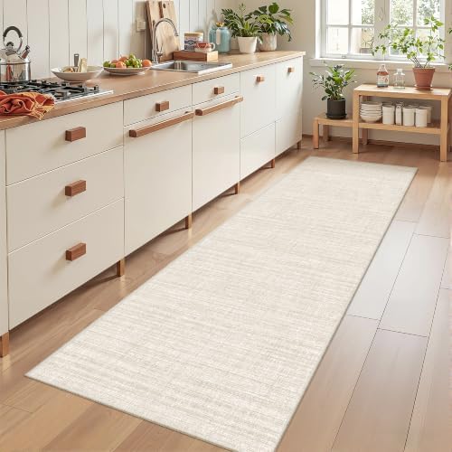 2x8 Runner Rug Non Slip,Washable Hallway Runner Rug,Beige - Image 4