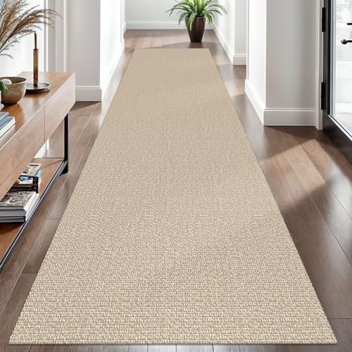 EARTHALL Washable Runner Rug, Non Slip Hallway Runner, 3x10 Ft, Sand/Beige - Image 6