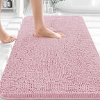 OLANLY Bathroom Rugs 30x20, Extra Soft Absorbent Chenille Bath Rugs by OLANLY