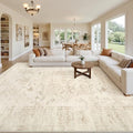 10x12 Area Rugs Living Room: Bedroom Washable Carpet Beige/Brown by Luxturiy