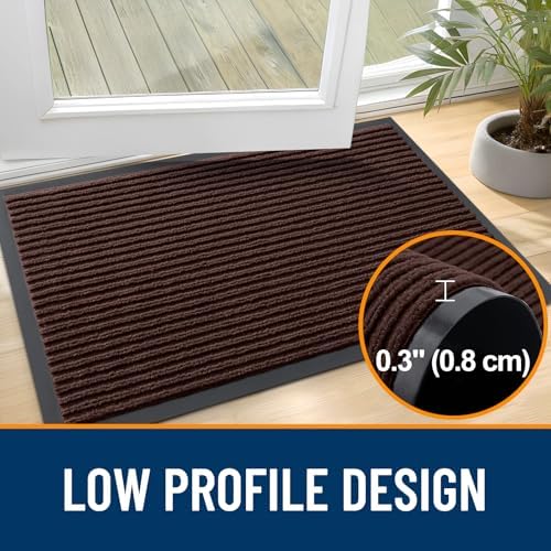 OLANLY 2-Pack Front Door Mats 35x23, Waterproof Heavy-Duty Doormats - Image 4