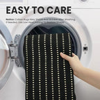 EARTHALL Washable Entryway Rug, Non Slip Area Rug, 3x5 Ft, Black/Cream - Image 3