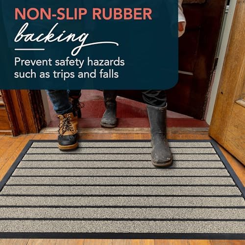 ubdyo Extra Durable Door Mat Outside Entrance (36" x 24", Bright Beige) - Image 5