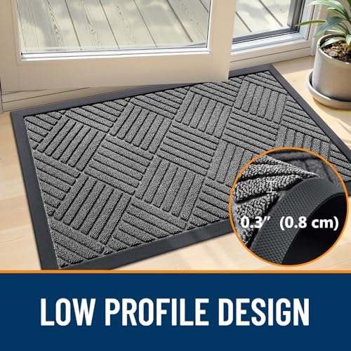 OLANLY Front Door Mat Outside Entrance 35x23, Waterproof Heavy-Duty Doormat - Image 5