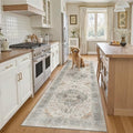 Madane Kitchen Runner 2'6''x8' Rug Runners for Hallways, Light Taupe Brown by Madane