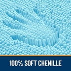 OLANLY Bathroom Runner Rugs 47x24, Extra Soft Absorbent Chenille Bath Rugs - Image 3