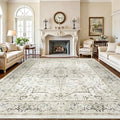Lofus 8x10 Beige Area Rugs for Bedroom Living Room, Vintage Boho Carpet by Lofus