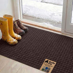 GORILLA GRIP® HydroABSORB Door Mat for Indoor Outdoor Use, 47x35 Coffee by GorillaGrip