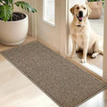 BEQHAUSE Dirt Trapper Door Mat 20" x 48", Non-Slip Washable Doormats, Beige by BEQHAUSE