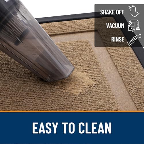 OLANLY Front Door Mat Outside 47x32, All-Season Heavy-Duty Rubber Doormat - Image 6