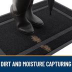 OLANLY Front Door Mat Outside 47x23, All-Season Heavy-Duty Rubber Doormat - Image 5