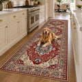 RELEANY Washable Area Rug, Runner 3'x9', Red/Blue by RELEANY