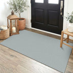 EARTHALL Washable Runner Rug, Non Slip Backdoor Rug, 2x4 Ft, Turquoise/Gray by Unknown