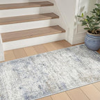 2x4 Rug Runners for Hallways Non Slip,Blue - Image 3