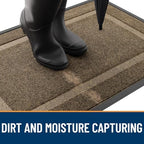 OLANLY Front Door Mat Outside 59x40, All-Season Heavy-Duty Rubber Doormat - Image 5