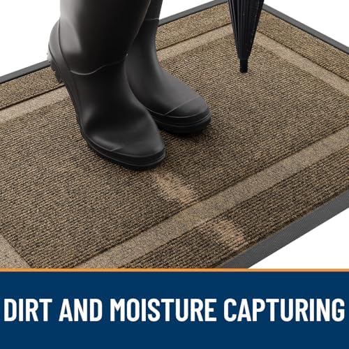 OLANLY Front Door Mat Outside 59x40, All-Season Heavy-Duty Rubber Doormat - Image 5