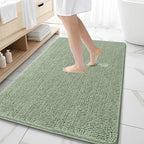 OLANLY Large Bathroom Rugs 59x35, Extra Soft Absorbent Chenille Bath Rugs by OLANLY
