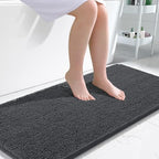 OLANLY Bathroom Runner Rugs 47x24, Extra Soft Absorbent Chenille Bath Rugs by OLANLY
