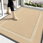 OLANLY Front Door Mat Outside 59x40, All-Season Heavy-Duty Rubber Doormat by OLANLY