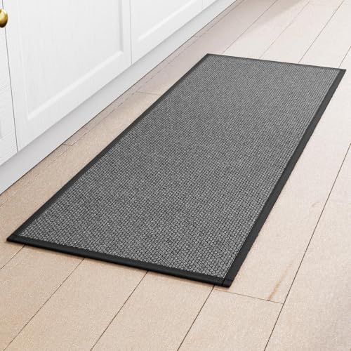 SUMLANS Kitchen Mat for Floor, Washable Non Slip Rugs, Black by SUMLANS