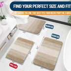 OLANLY Small Bathroom Rugs 24x16, Extra Soft Absorbent Microfiber Bath Rugs - Image 2