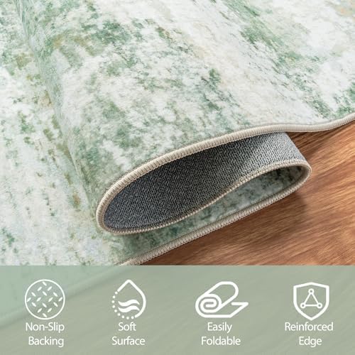 Aelenmu 6x9 Area Rugs for Living Room Washable Bedroom Dining Room Green - Image 5