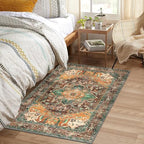 Yamaziot Washable Area Rug for Bedroom, 3x5 Non-Slip Boho Entryway Rug - Image 3