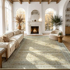 Lofus 9x12 Area Rug for Living Room, Non-Slip Washable Carpet，Beige by Lofus