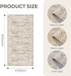 4x8 Rug Non Slip,Washable Hallway Runner Rug,Brown - Image 2