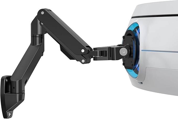 BEWISER Heavy Duty Monitor Arm Wall Mount for 34-57 Ultrawide Screen,Weight Capacity up to 44lbs,Ultrawide Monitor Arm Wall Mount,Black