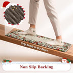 KIMODE Christmas Decor Kitchen Mats Cushioned Anti Fatigue,Beige Decoration - Image 5