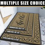 Yimobra Welcome Mats for Front Door 36x24, Heavy Duty Waterproof Outdoor Door Mat Outside Entrance, Non-Slip Low Profile Indoor Entryway Mat for Garage Patio, Beige Brown - Image 5
