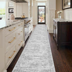 3x18 Runner Rug Non Slip,Washable Hallway Runner Rug,Grey - Image 3