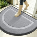 OLANLY Half Circle Front Door Mat Outside 35x23 All-Season Rubber Doormat by OLANLY