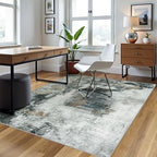 5x8 Area Rugs for Living Room Washable Bedroom Dining Room Black Gold - Image 3