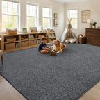 7x10 Large Black/White Area Rug Washable Non-Slip for Living Room Bedroom - Image 3