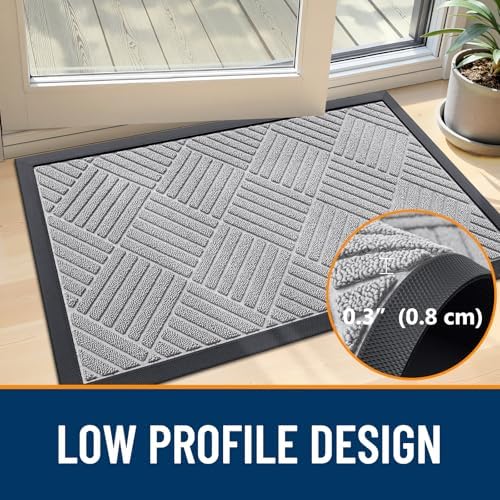 OLANLY Front Door Mat Outside Entrance 47x32, Waterproof Heavy-Duty Doormat - Image 5