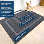 OLANLY Front Door Mat Outside 35x23, All-Season Heavy-Duty Rubber Doormat - Image 2