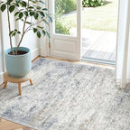 3x4 Rugs for Entryway,Washable Area Rug,Blue by Restydon