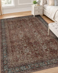 OLANLY 4x6 Washable Area Rug, Soft Non Slip Carpet for Bedroom Living Room by OLANLY