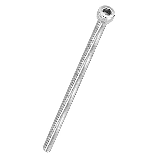 Kozelo 5pcs Socket Head Cap Screws - [M4-0.7 x 95mm] 304 Stainless Steel Allen Socket Drive for Electrical Motor 3D Printing Fan Engine Replacement Use, Silver