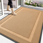 OLANLY Front Door Mat Outside 71x47, All-Season Heavy-Duty Rubber Doormat by OLANLY