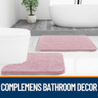 OLANLY Bathroom Rugs 30x20, Extra Soft Absorbent Chenille Bath Rugs - Image 7