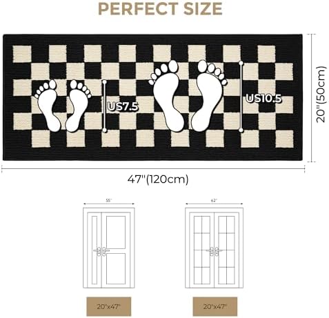 GRANNY SAYS Indoor Outdoor Doormat 20x47 Non-Slip Washable Entry Mat - Image 2