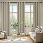 MIULEE Blackout Curtains for Bedroom 2 Panels 40 x 84 Inch Long Sand - Image 6