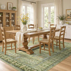 5x7 Area Rug for Living Room, Non-Slip Washable Large Carpet, Sage Green - Image 2